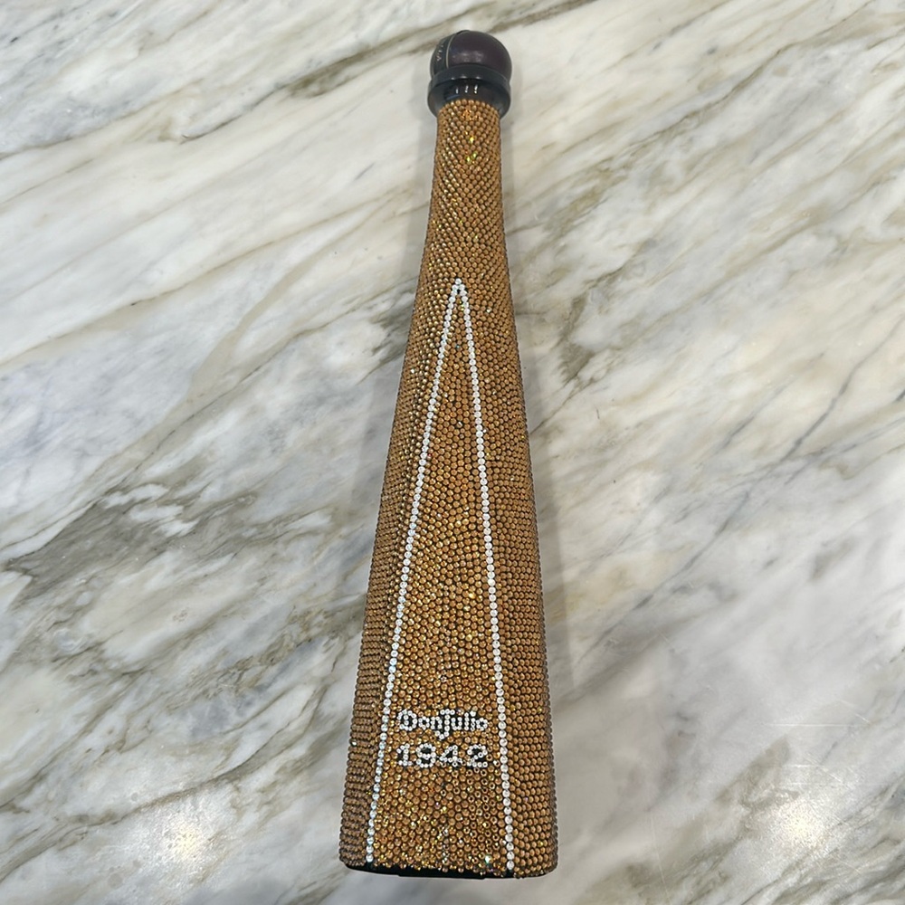 Don Julio Tequila Bottle with Tan Rhinestone Design